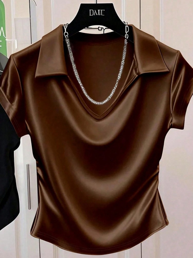 Xl Summer Clothing - เสื้อยืดแขนสั้นลำลองไซส์ใหญ่พิเศษสำหรับผู้หญิง XL-4XL เสื้อแขนสั้นไซส์ใหญ่ 3XL เสื้อผู้หญิงทรงโอเวอร์ไซส์สำหรับฤดูใบไม้ผลิและฤดูร้อน