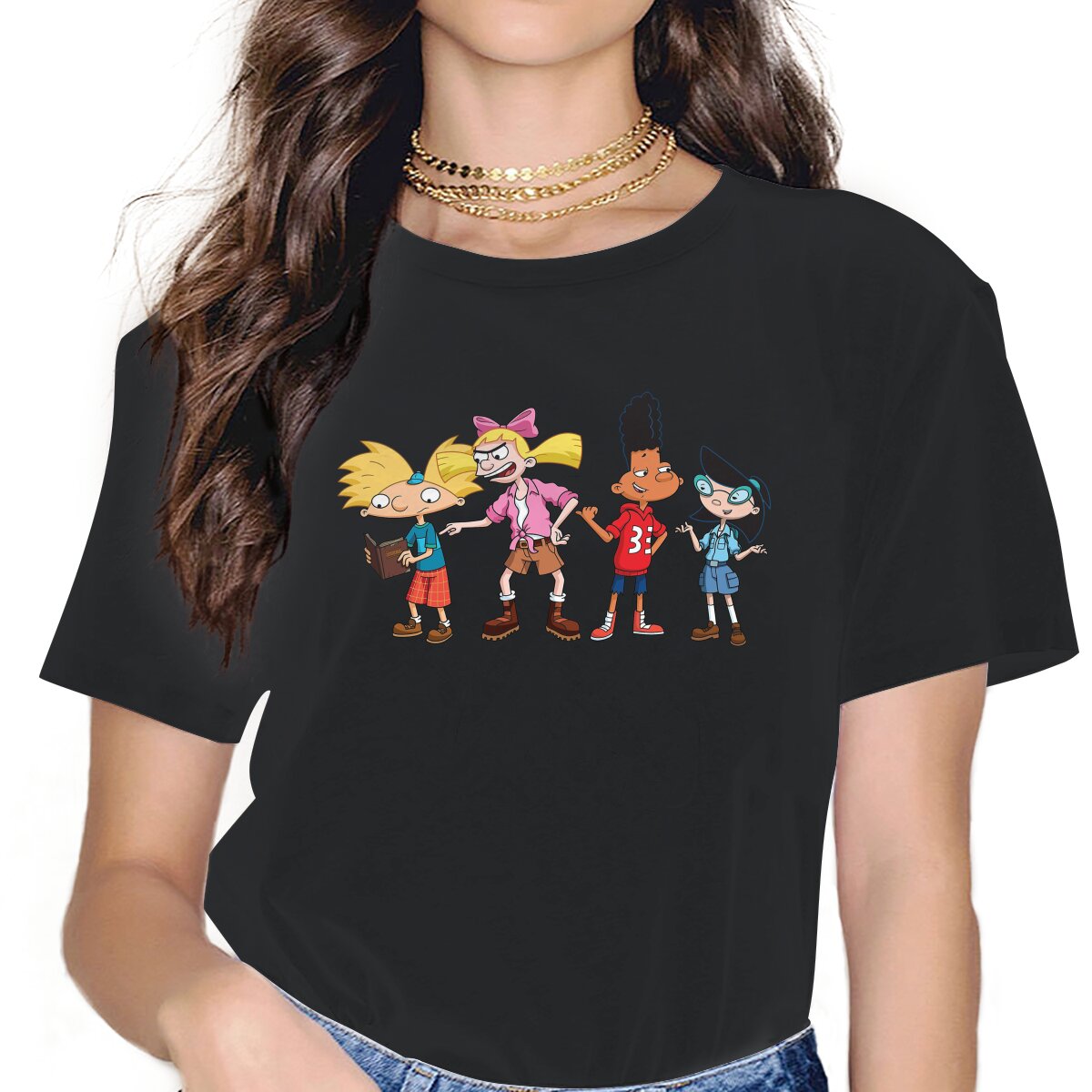 Summer Clothing Looks - ดูหนังสือเสื้อผ้าผู้หญิง Hey Arnold Tuck Tucker ในประเทศตลกกราฟิกหญิง