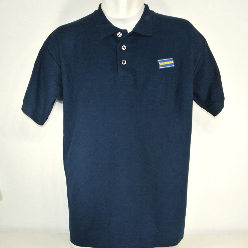 Xl Summer Clothing - BLOCKBUSTER VIDEO เสื้อโปโลพนักงาน สีกรมท่า ไซส์ XL