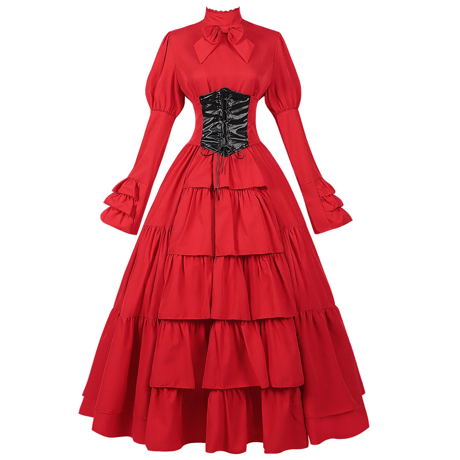 Summer Victorian Clothing - ชุดคอสเพลย์ฮาโลวีนสำหรับผู้หญิง ชุดแสดง ชุดวิคตอเรียน ชุดยุคกลาง ชุดโกธิค ชุดเรเนซองส์