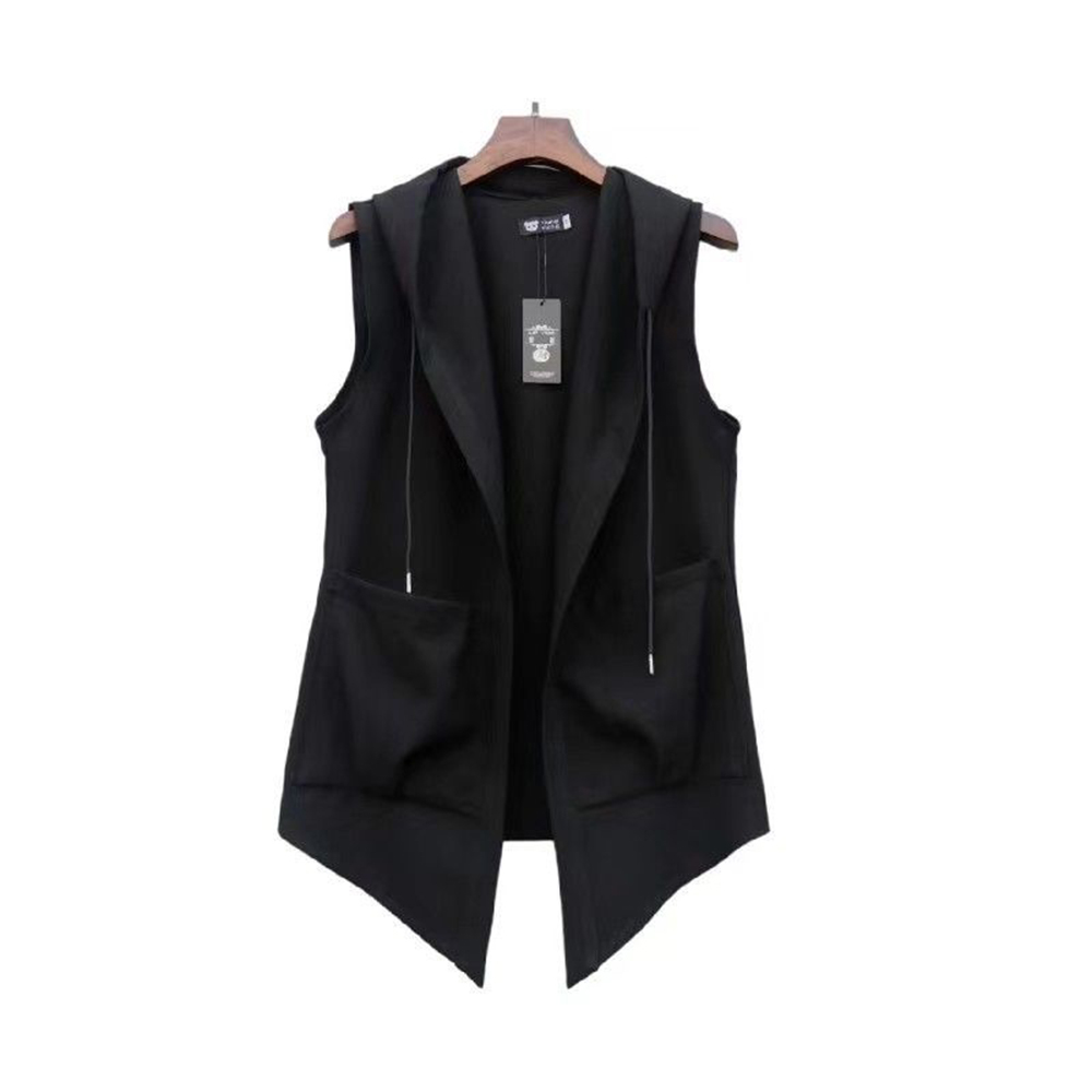 Summer Clothing Trends 2026 - เสื้อกั๊กมีฮู้ดผู้ชาย XS-5XL มีกระเป๋า สไตล์สตรีทแฟชั่น สำหรับวัยรุ่น ใส่เที่ยวข้างนอก