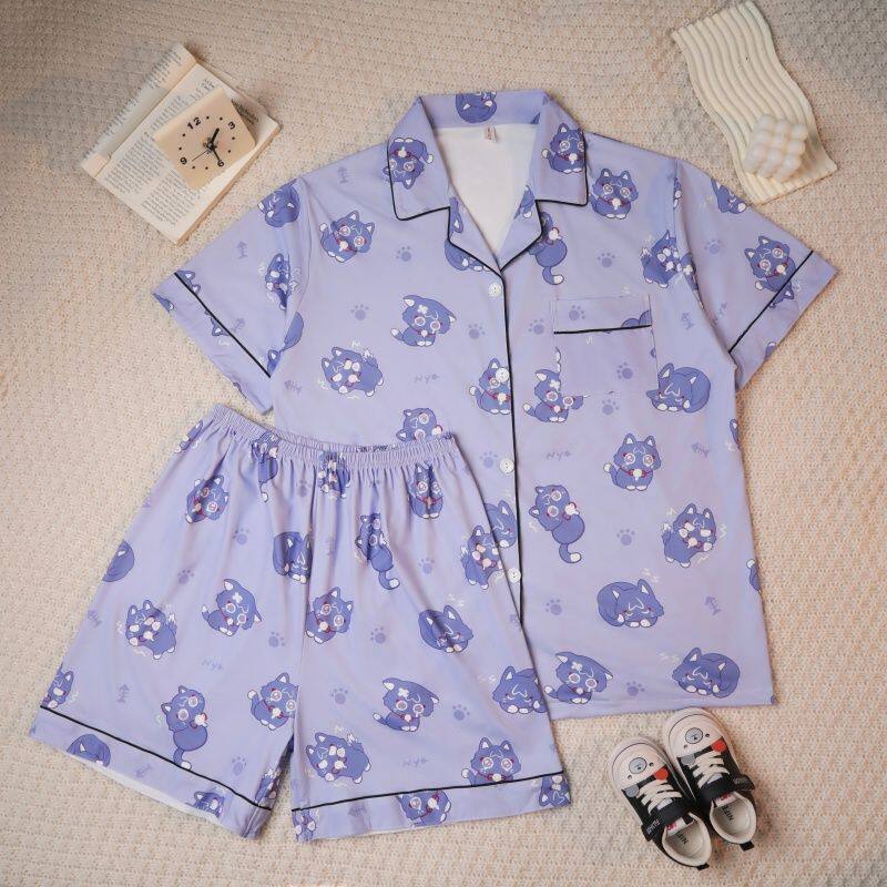 Summer Alt Clothing - เก็นชิน อิมแพ็ค วันเดอร์เรอร์คอสเพลย์เครื่องแต่งกายฤดูร้อนแขนยาวชุดนอนชุดนักเรียนอะนิเมะชายหญิงสวมใส่ของขวัญฮาโลวีน
