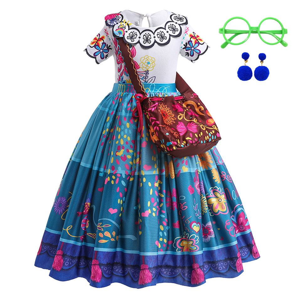 Summer Kids Clothing - สาวเจ้าหญิงเครื่องแต่งกายเด็ก Encanto ฮาโลวีน Swing Flared เสื้อผ้าเด็กพิมพ์