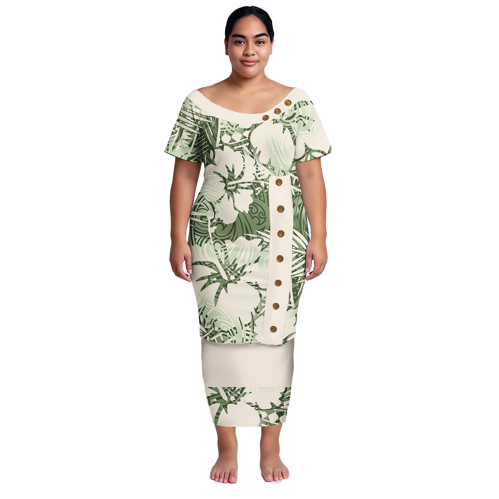 Summer Clothing Styles For Women - ชุดเสื้อและกระโปรง 2 ชิ้น ชุดนอนลายพิมพ์สไตล์โพลินีเซียสำหรับผู้หญิง ชุดลำลองฤดูร้อนพิมพ์ลายตามสั่ง ไซส์ใหญ่