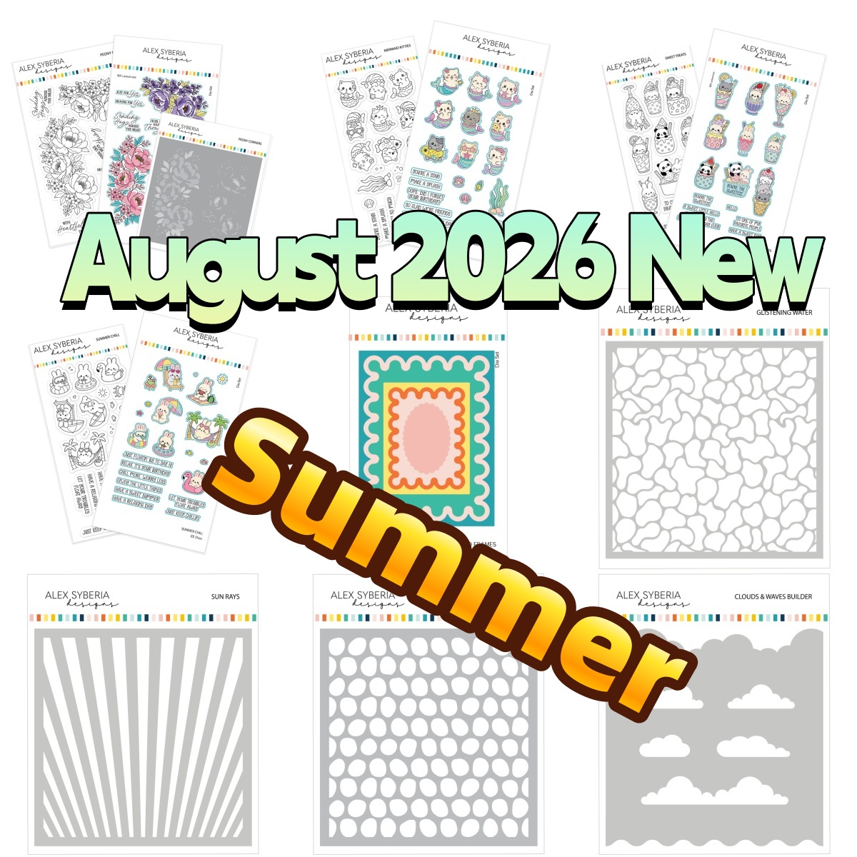 Summer Rays Clothing - ซันเรย์ เมอร์เมด คิตตี้ส์ ซัมเมอร์ พีโอนี่ แม่พิมพ์ตัดโลหะ