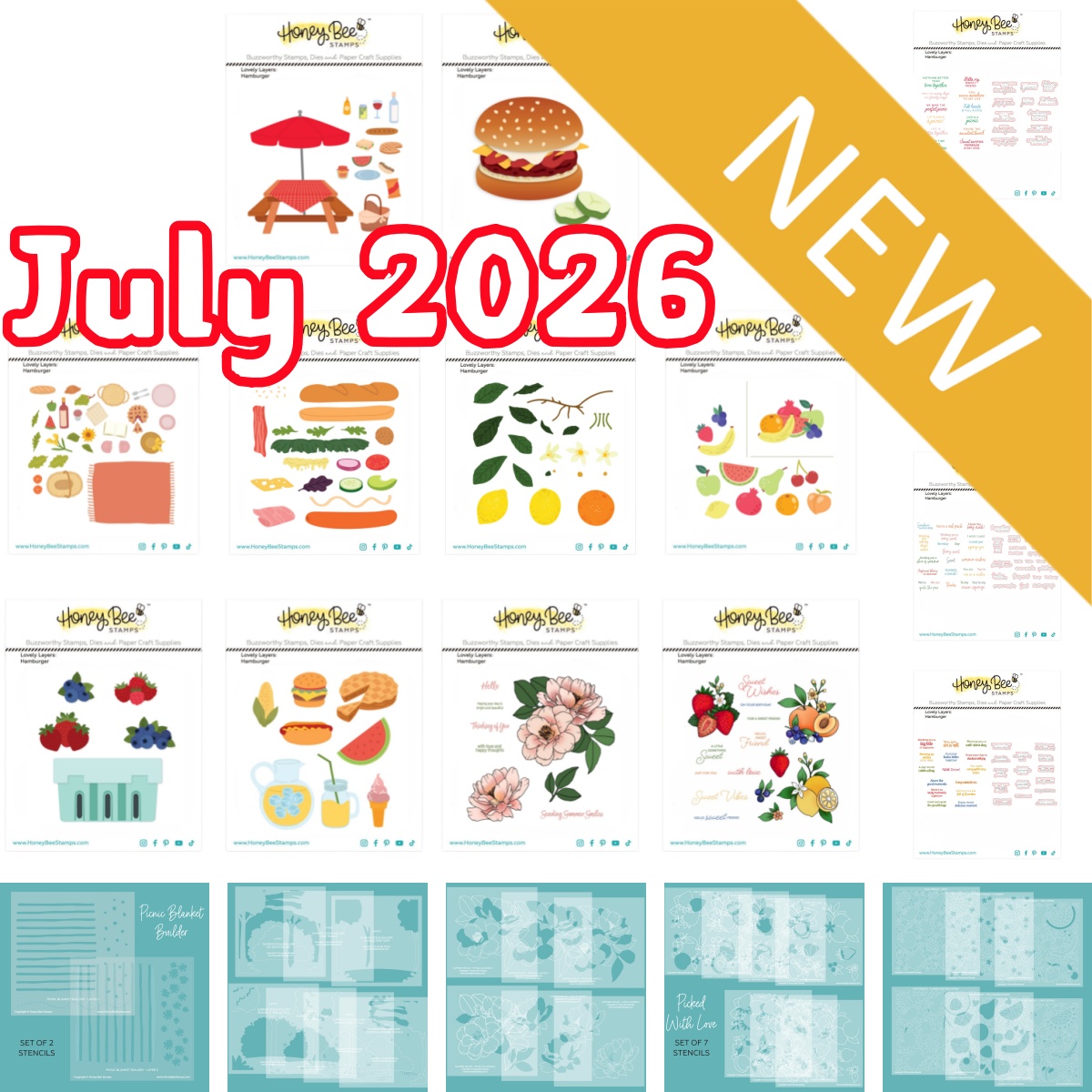 Summer Clothing Release - 2026 กรกฎาคม ปาร์ตี้เปิดตัว Perfect Picnic ชุดแม่พิมพ์ตัดโลหะลายฤดูร้อน