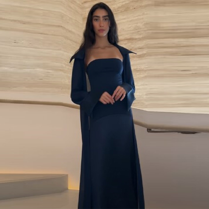 Summer Clothing For Older Women - ชุดเดรสยาวสไตล์เรโทรหรูหรา ผ้าซาติน เซ็กซี่ ทันสมัย เหมาะสำหรับงานปาร์ตี้ ชุดราตรีเรียบหรูมีสไตล์สำหรับผู้หญิง