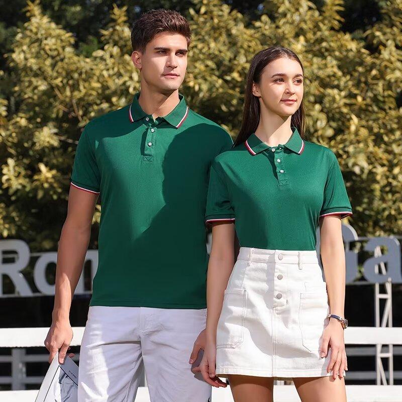 Summer Clothing Wholesale - เสื้อโปโลชายพิมพ์โลโก้ตามสั่ง คอปก แขนสั้น ระบายอากาศได้ดี เหมาะสำหรับชุดทำงาน เสื้อยืดลำลอง