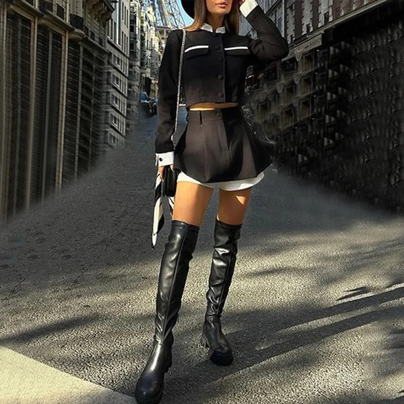 TARU Tweedกางเกงขาสั้นกระโปรง  - Summer Alt Clothing บทวิจารณ์และราคา