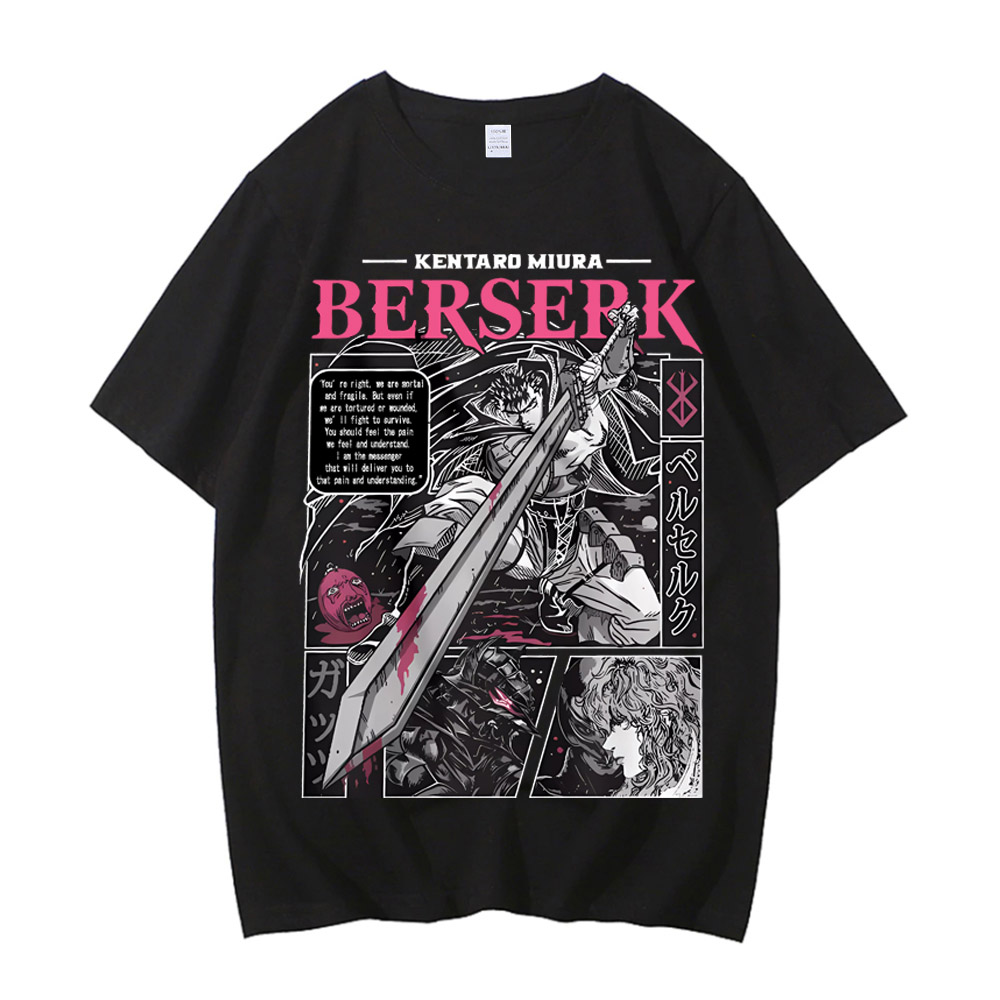 เสื้อยืดอนิเมะ Berserk ลายพิมพ - Summer Clothing Trends 2026 บทวิจารณ์และราคา