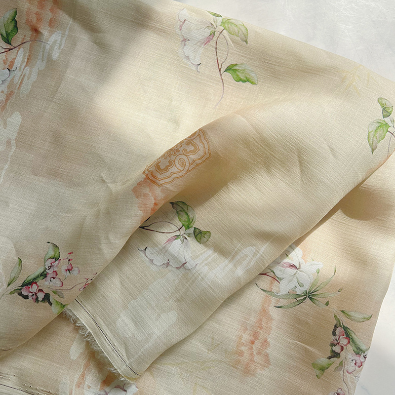 ผ้าพิมพ์ลายดิจิตอลลายดอกลิลลี่ - Summer Clothing Wholesale บทวิจารณ์และราคา