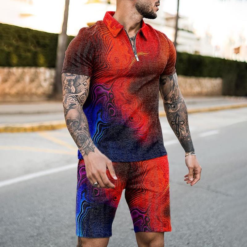 ชุดเสื้อโปโลซิปฤดูร้อน 2 ชิ้น  - Summer Clothing Styles Men บทวิจารณ์และราคา