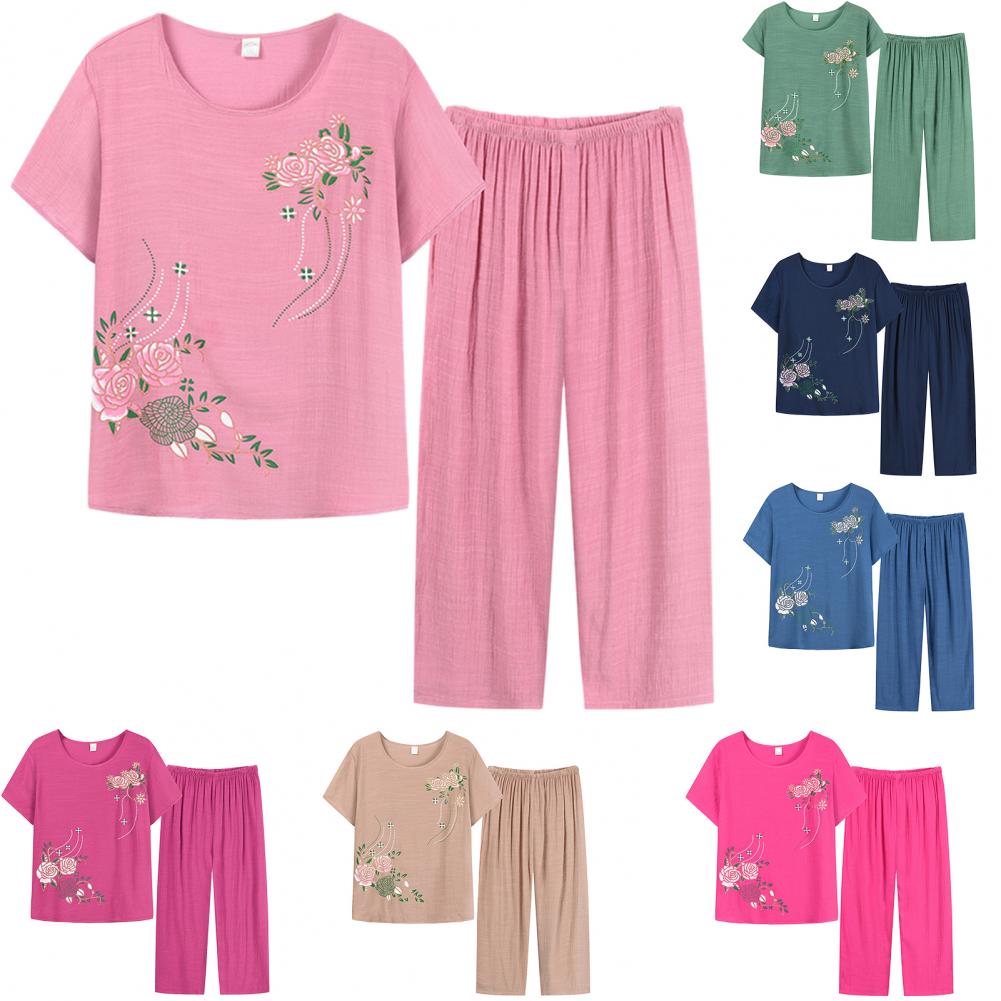 ใหม่มาถึงหญิงชุดนอนชุดนอนผ้าฝ้ - Xl Summer Clothing บทวิจารณ์และราคา