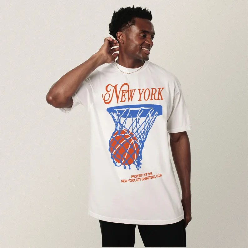 เสื้อยืดบาสเก็ตบอลนิวยอร์ก ผู้ - Summer Clothing Nyc บทวิจารณ์และราคา