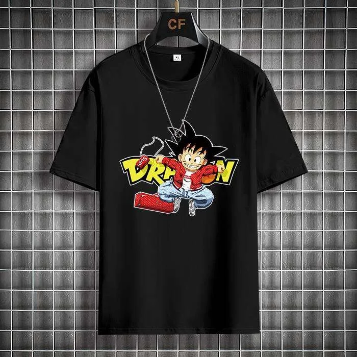 เสื้อยืดแขนสั้นทรงหลวมลายดราก้ - Summer Clothing Release บทวิจารณ์และราคา