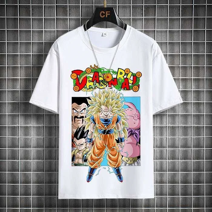 เสื้อยืดแขนสั้นทรงหลวมลายดราก้ - Summer Clothing Release บทวิจารณ์และราคา