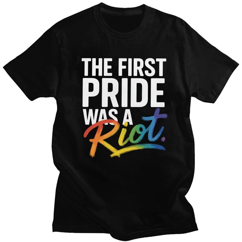 เสื้อยืด The First Pride Was A - Summer Clothing Styles Men บทวิจารณ์และราคา