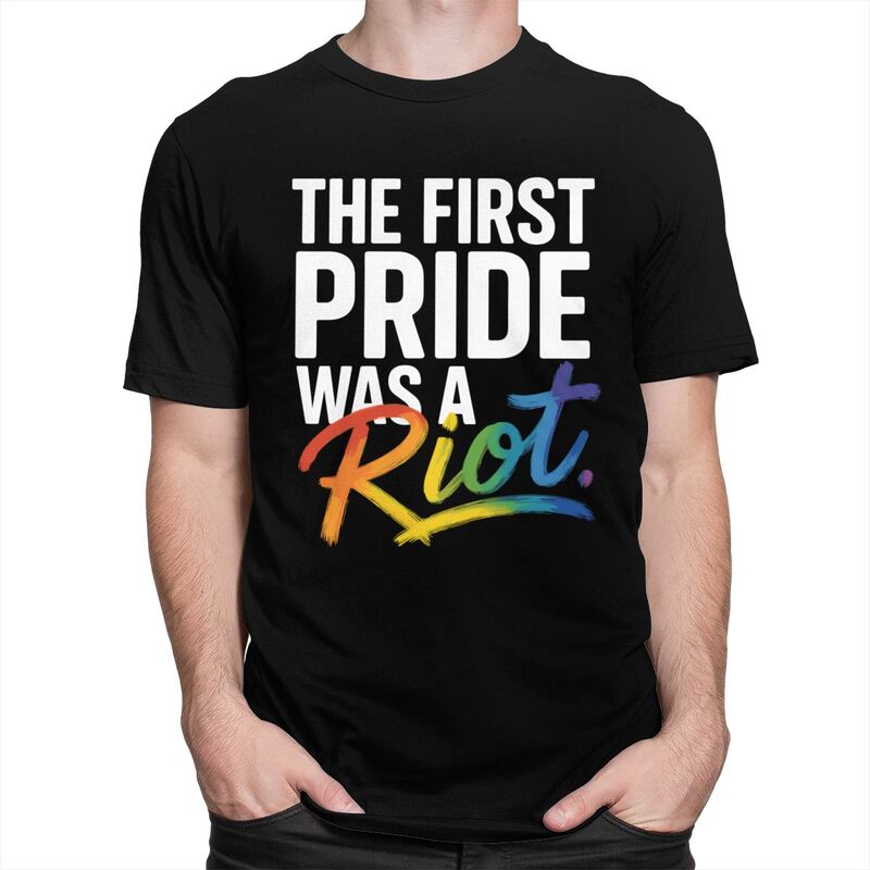 เสื้อยืด The First Pride Was A - Summer Clothing Styles Men บทวิจารณ์และราคา