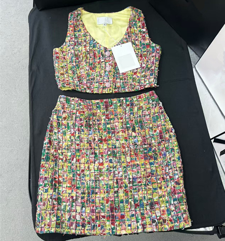 ชุดเสื้อกล้ามถักหลากสีแบบไม่มี - Summer Clothing Styles For Women บทวิจารณ์และราคา