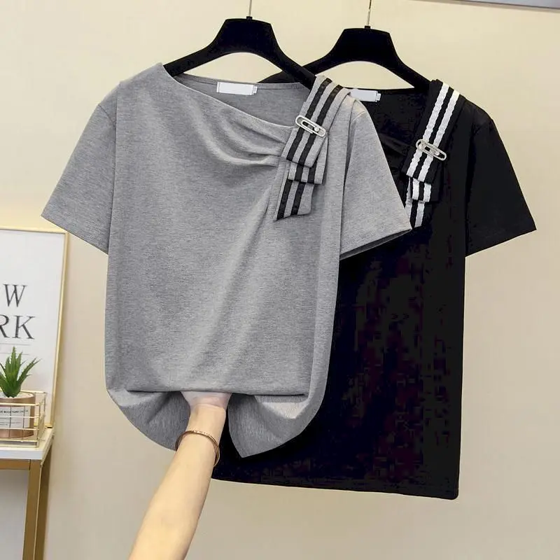 เสื้อยืดผ้าฝ้ายผู้หญิง ดีไซน์เ - Summer Clothing Trends 2026 บทวิจารณ์และราคา