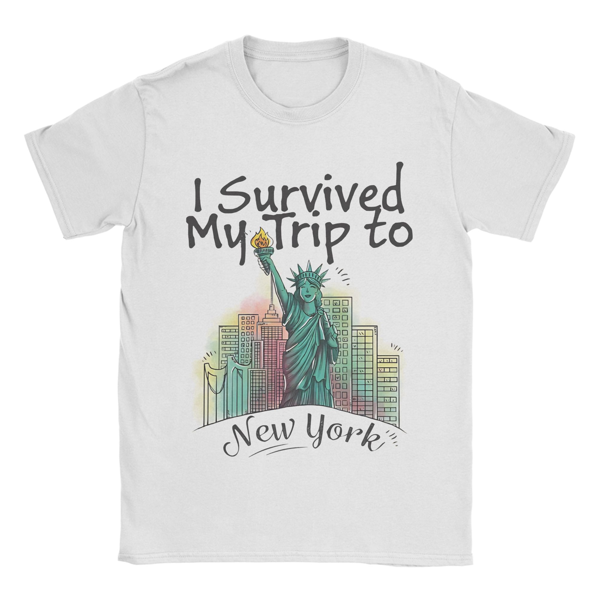 เสื้อยืด Retro I Survived My T - Summer Clothing Nyc บทวิจารณ์และราคา