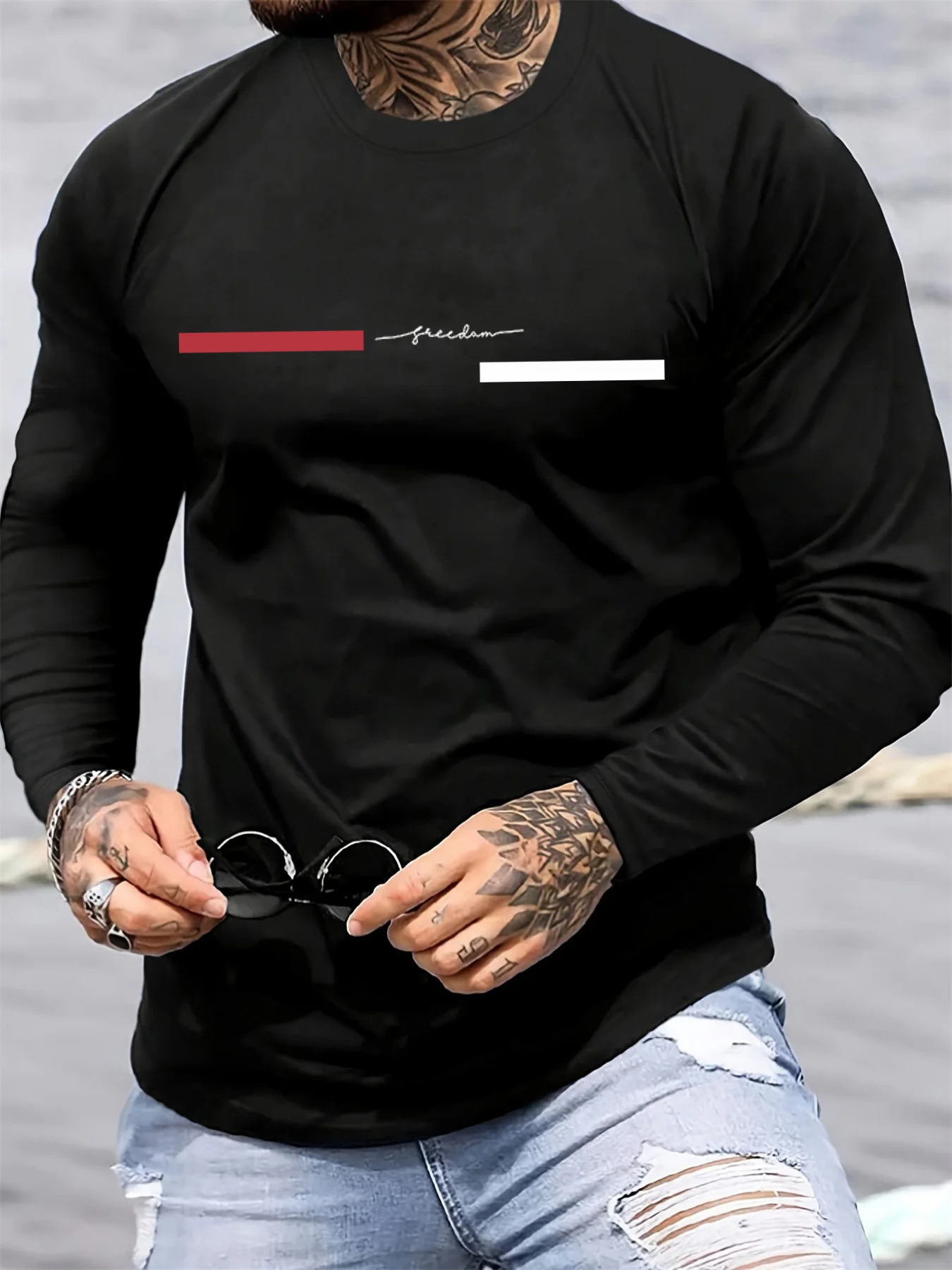 เสื้อยืดแขนยาวคอกลมทรงหลวมสำหร - Summer Quotes บทวิจารณ์และราคา