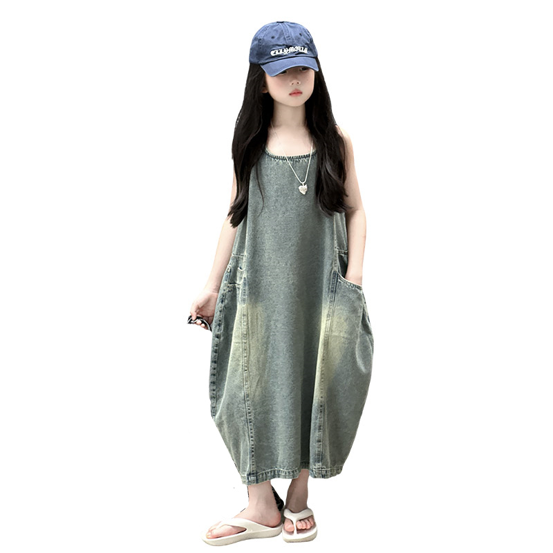 Vintage Blue เด็กหญิงคุณภาพสูง - Summer Clothing Girls บทวิจารณ์และราคา