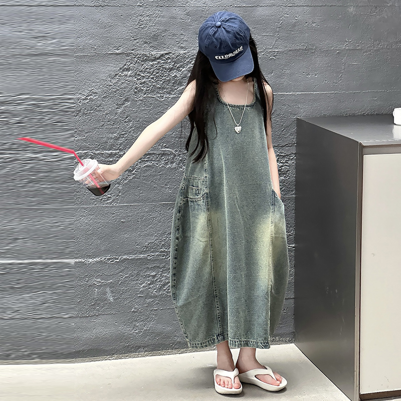 Vintage Blue เด็กหญิงคุณภาพสูง - Summer Clothing Girls บทวิจารณ์และราคา