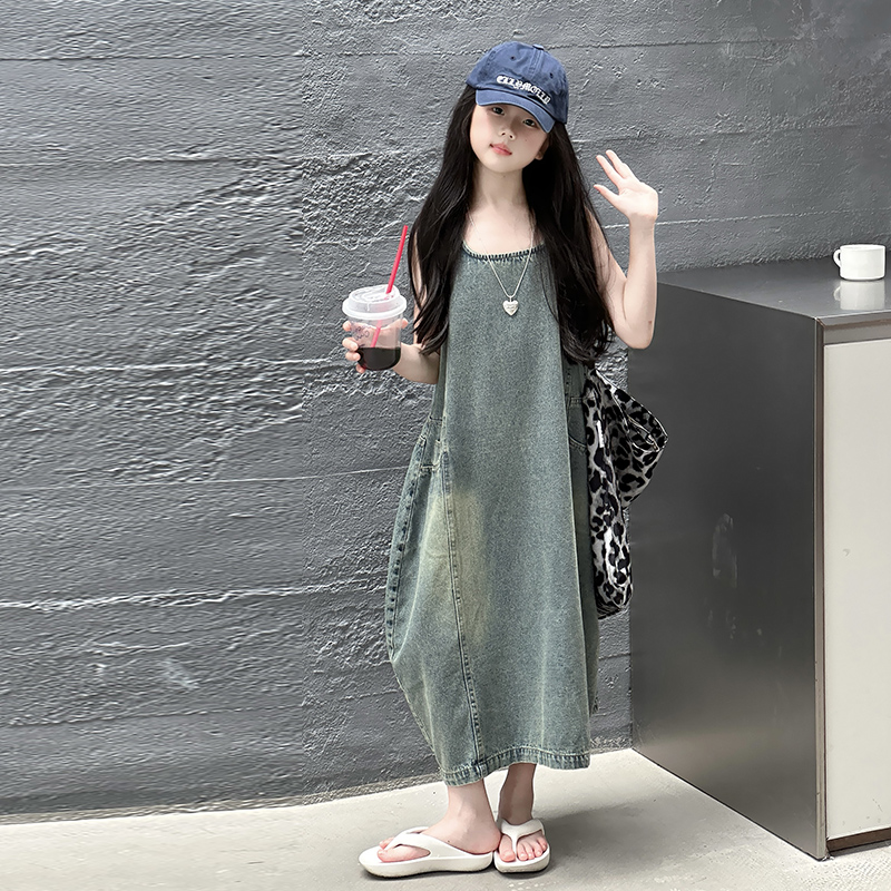 Vintage Blue เด็กหญิงคุณภาพสูง - Summer Clothing Girls บทวิจารณ์และราคา