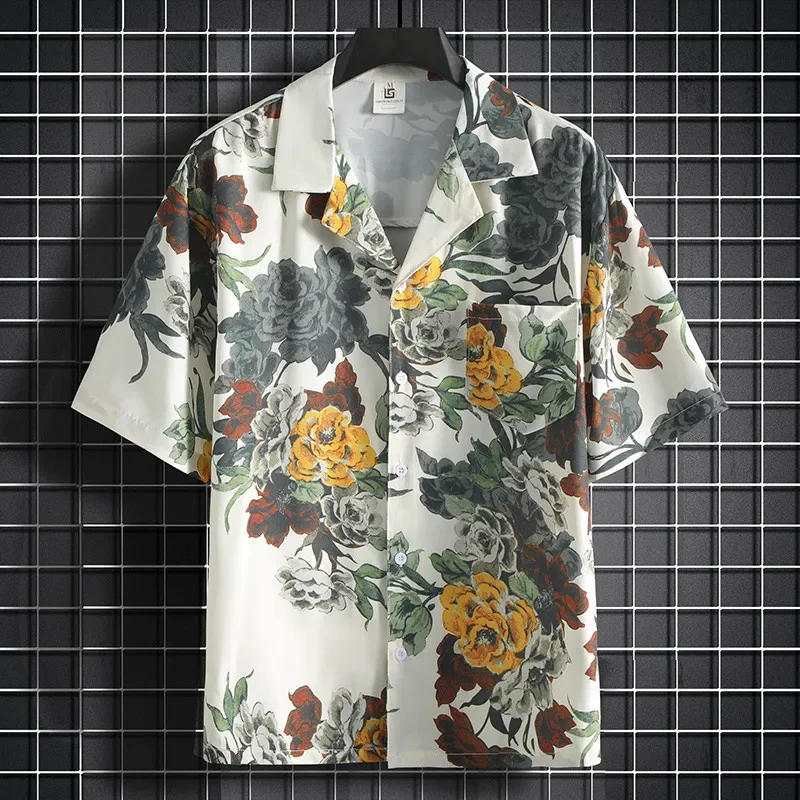 เสื้อเชิ้ตพิมพ์ลาย เสื้อเชิ้ตแ - Summer Clothing Styles Men บทวิจารณ์และราคา