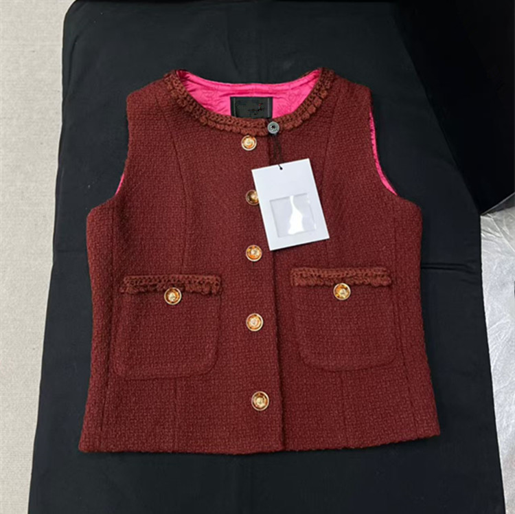 ชุดเสื้อกั๊กทวีดติดกระดุมเม็ดเ - Summer Clothing Styles For Women บทวิจารณ์และราคา