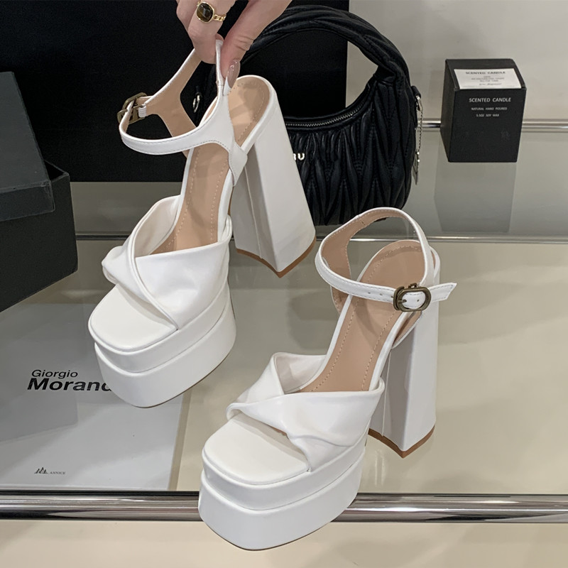 สไตล์ดาวแฟชั่นคู่แพลตฟอร์มWedg - Summer Clothing Stores บทวิจารณ์และราคา