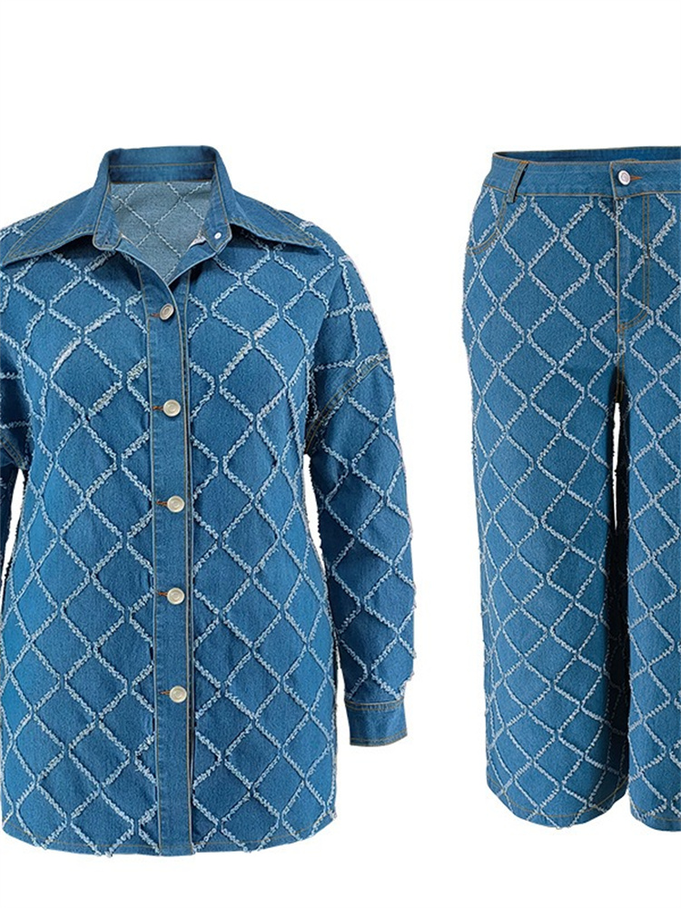Wmstar PLUS ขนาด DENIM 2 ชิ้นช - Summer Clothing Wholesale บทวิจารณ์และราคา