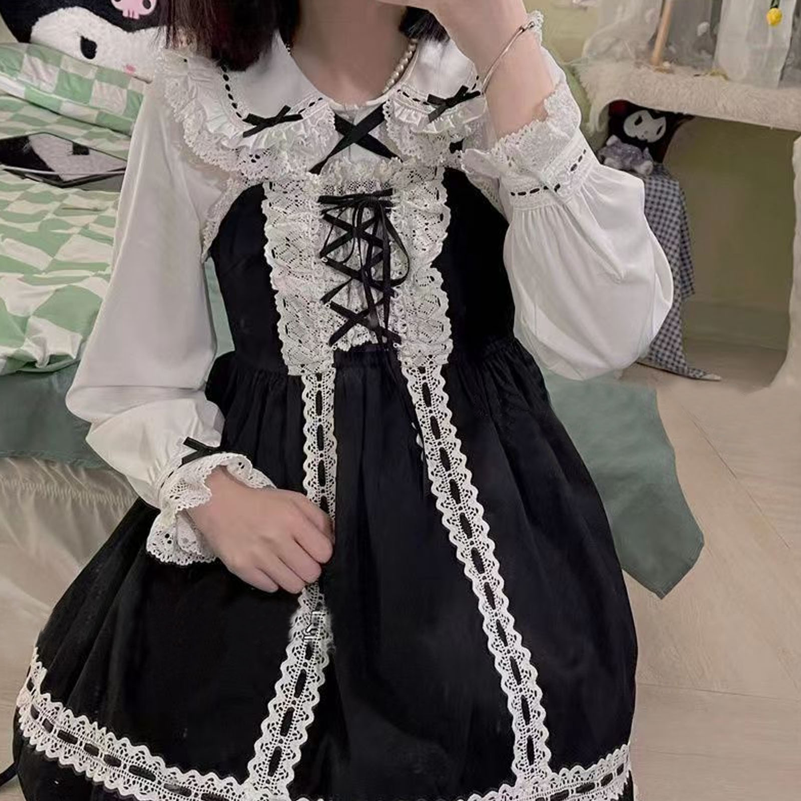 ญี่ปุ่น Lolita สไตล์ลูกไม้ Ruf - Xl Summer Clothing บทวิจารณ์และราคา