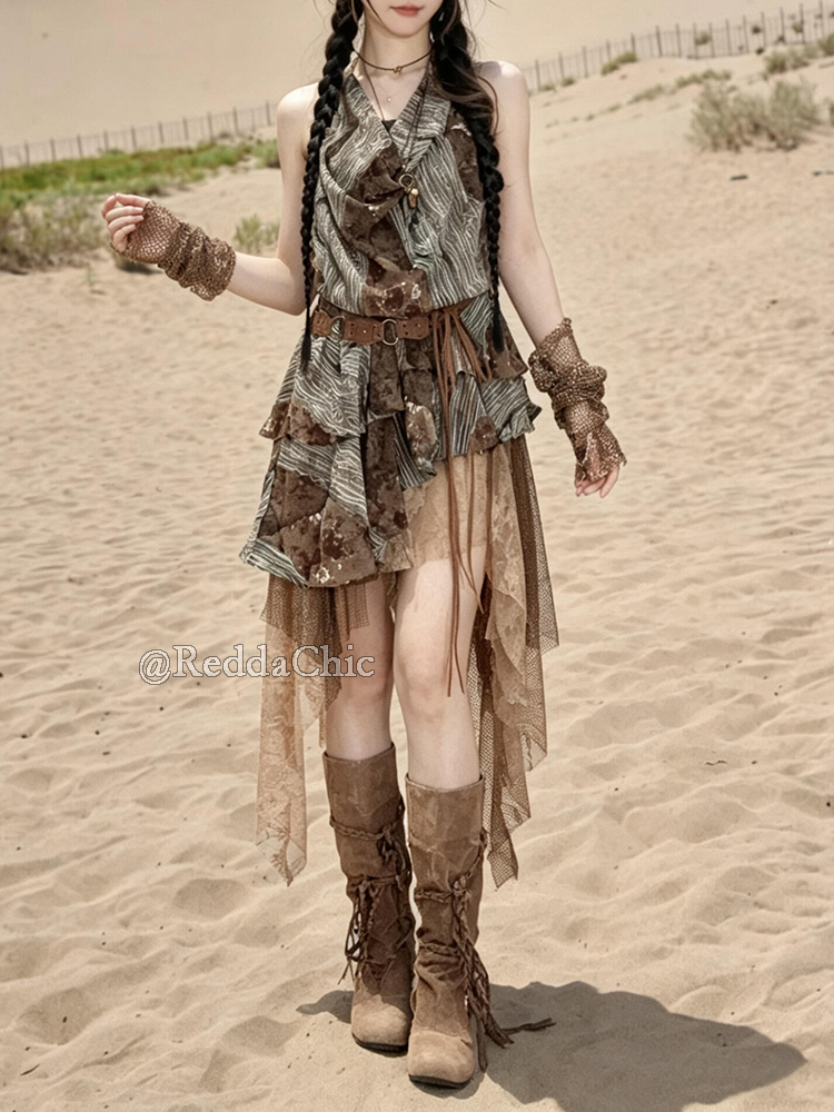 ชุดเดรสสไตล์เรโทรโบโฮ ReddaChi - Summer Alt Clothing บทวิจารณ์และราคา